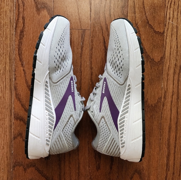 Brooks Ariel ‘20 Women’s 8.5M Running Grey Gray Purple Shoes - Picture 3 of 11